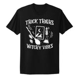 Thick thighs Witchy vibes Unisex T-shirt- Infused With Tourmaline