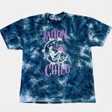 Moon Child -Heavyweight unisex dyed T-shirt infused with Labradorite Gllitter ink
