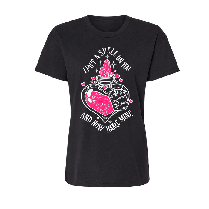 Love Potion Relaxed Fit Ladies T-shirt  - Infused with Peridot, Rose Quartz and Garnet