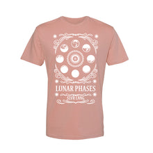 Load image into Gallery viewer, The Lunar Phases Unisex T-shirt - Printed with Moonstone infused ink
