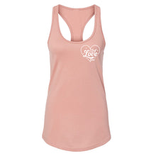 Load image into Gallery viewer, Self Love Club Women's Racerback - Printed with Rose Quartz infused ink