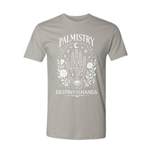 Load image into Gallery viewer, Palmistry Unisex T-shirt - Printed with Moonstone infused ink