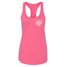 Load image into Gallery viewer, Self Love Club Women's Racerback - Printed with Rose Quartz infused ink