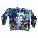 Tie-Dye Moon child crew neck sweater infused with moonstone and labradorite