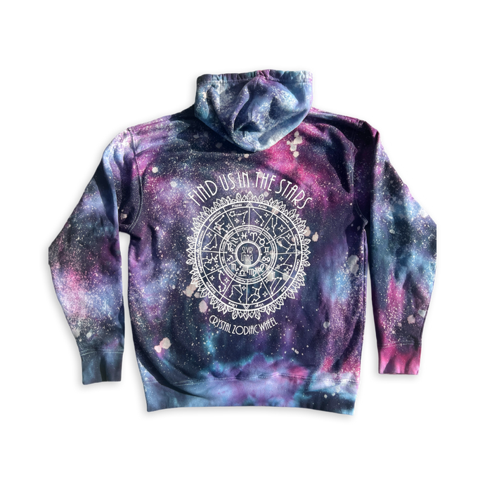 Find us in the stars Tie-dye Midweight Unisex  Hoodie - Infused with Moonstone