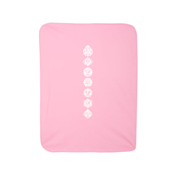 100% Cotton Pink Chakra Baby Blanket