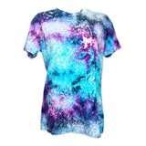 Tie-dye Star Tarot Ladies Relaxed Fit T-shirt infused with Clear Quartz Crystals