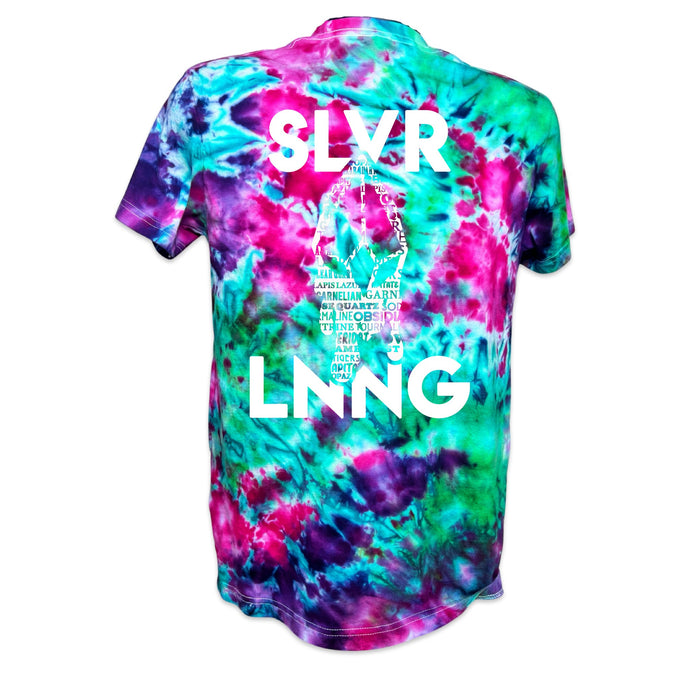 The Crystals- SLVR LNNG relaxed fit woman exclusive Tie dye made with Florida water Infused with Clear Quartz