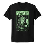 Glow in the Dark Witch from past life Unisex T-shirt- Infused With Smokey Quartz Crystals