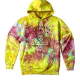 Live by the sun Tiedye Midweight Hoodie Infused with Citrine