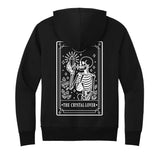 The Crystal Lover Card “Signature” Midweight Pullover or Zip up Hoodie Infused with Carnelian
