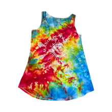 Load image into Gallery viewer, Manifest That sh*t Tie-Dye Heavy Weight Ladies Cotton Tank- infused with Clear Quartz, Apitate, Citrine, Carnealian and Topaz
