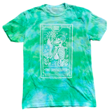 Crystal Love Tie-dye Tarot Unisex T-shirt - Infused with Carnelian