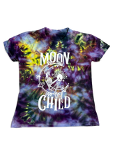 Load image into Gallery viewer, Moon Child Tie-Dye relaxed fit T-shirt - Infused with Moonstone &amp; Labradorite l
