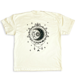 Crescent Moon Heavy weight Unisex T-Shirt - Infused with Moonstone, Tourmaline & Labradorite