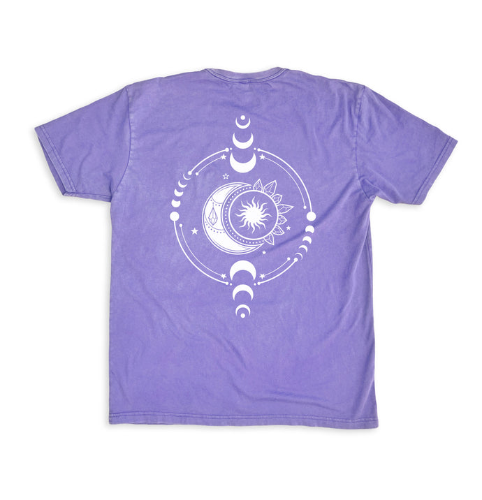 Moon Recharge Soft Wash Unisex Tshirt- Infused with Moonstone