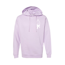 Load image into Gallery viewer, Moon Recharge Lavender mid-weight Unisex hoodie infused with Moonstone, Labradorite &amp; Amethyst
