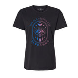 All Seeing eye women relax fit T-shirt -Black or Oatmeal color to choose from- Infused with Amethyst, Fluorite & Sodalite