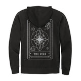 The Star Card “Signature” Midweight Pullover Or Zipup Hoodie Infused with Clear Quartz