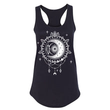 Load image into Gallery viewer, crescent moon Women's Racerback - Printed with Labradorite infused ink
