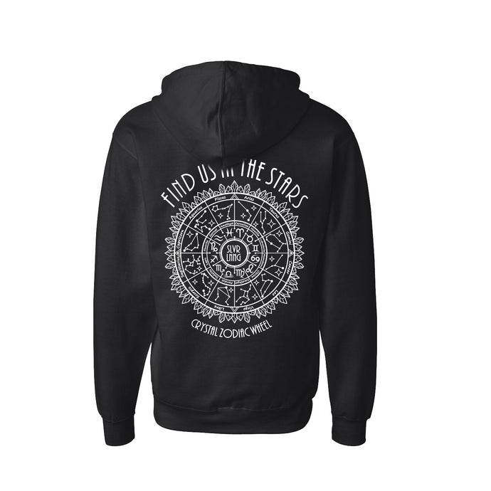 Find us in the Stars Midweight Unisex Hoodie Infused with moonstone