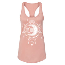 Load image into Gallery viewer, crescent moon Women's Racerback - Printed with Labradorite infused ink
