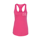 Pink Feel the Love Racerback Tank - Infused with Rose Quartz & Garnet