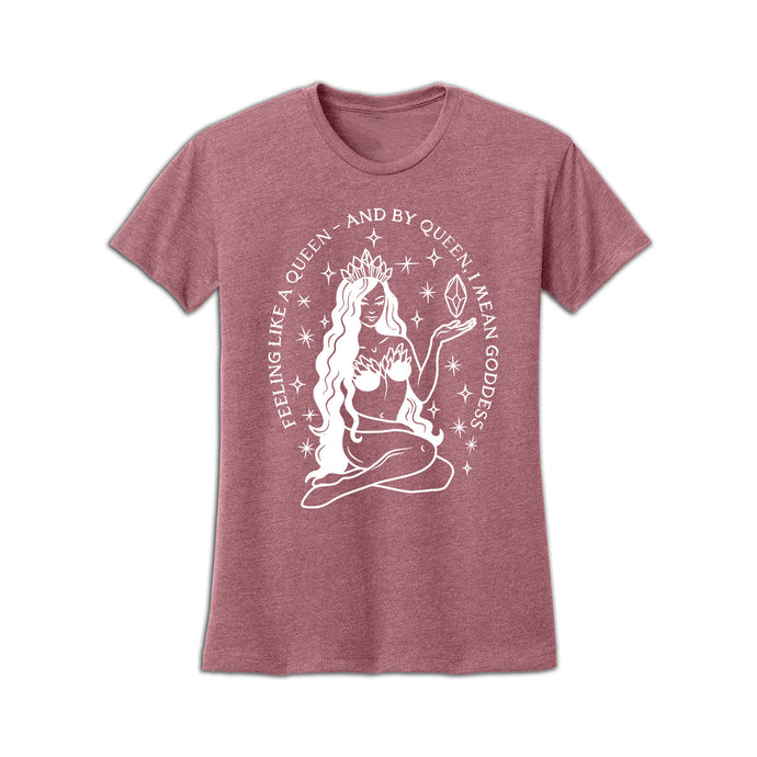 I'm a goddess Women’s relaxed Tee - Infused with Moonstone & Rose Quartz