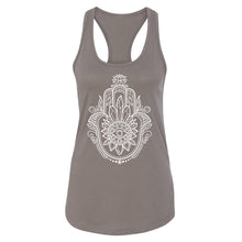 Load image into Gallery viewer, Crystal Women's Racerback - Printed with Obsidian infused ink
