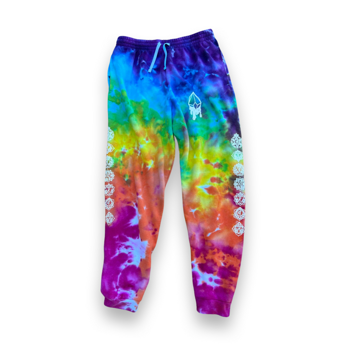 Limited Release Chakra Tie-Dye sweat pants- Infused with infused with Clear Quartz - Amethyst - Sodalite - Rose Quartz -Citrine - Carnealian & Obsidian