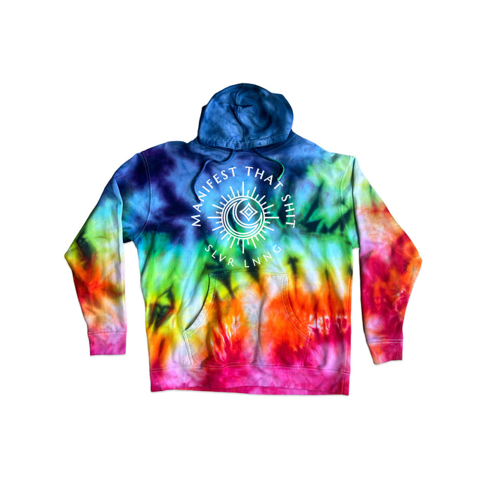 Manifest that Sh*T Tie-dye Midweight Unisex  Hoodie - Infused with Moonstone