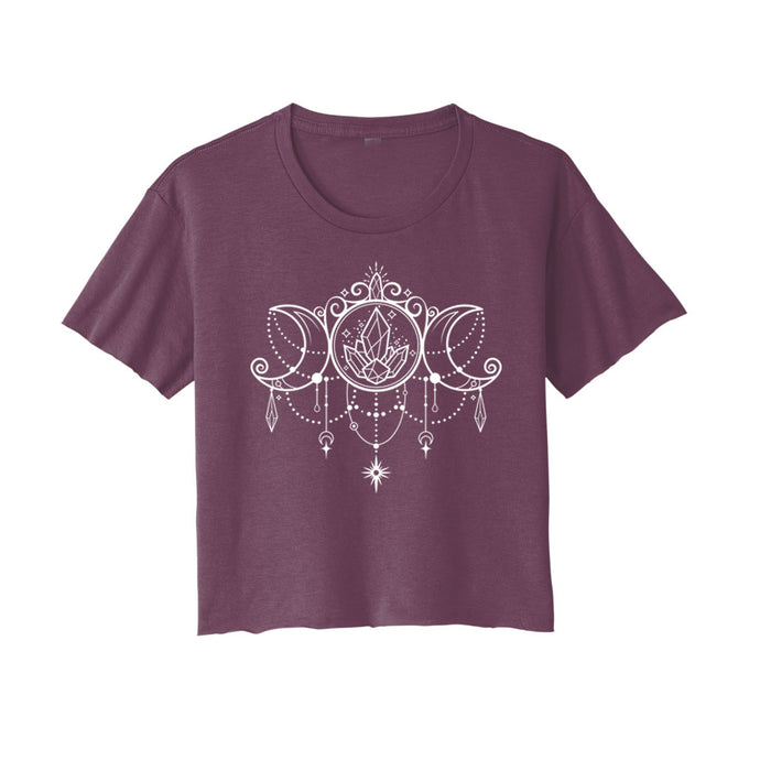 Moon Goddess crop top - Infused with Moonstone