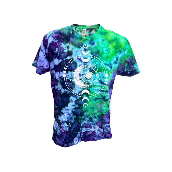 Moon Recharge TIe-Dye Unisex T-shirt - Infused with Moonstone, Labradorite and Amethyst