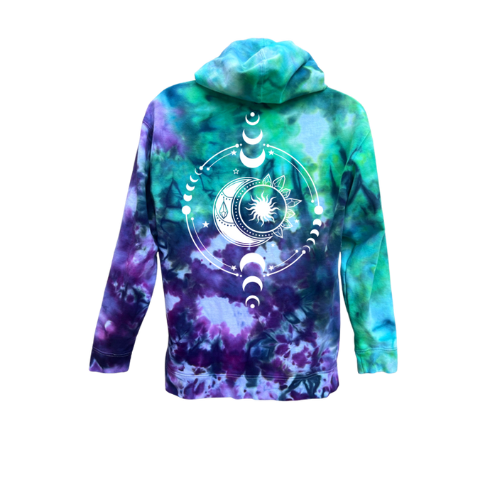 Moon Recharge Midweight Unisex Hoodie Infused with moonstone and labradorite