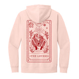 The Lovers Card Glitter Midweight Hoodie Infused with Rose Quartz