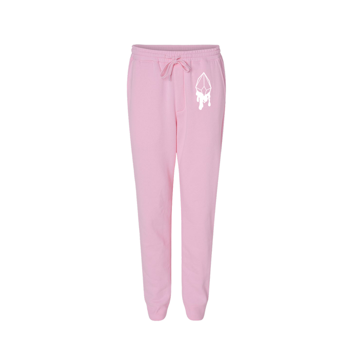 Light Pink SLVR LNNG Sweatpants- Infused with clear Quartz