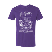 Load image into Gallery viewer, Palmistry Unisex T-shirt - Printed with Moonstone infused ink
