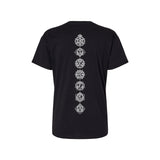 Chakras relaxed fit Womans Tshirt - Infused with Clear Quartz, Amethyst, Sodalite , Rose Quartz, Citrine, Carnelian, Obsidian