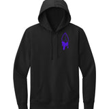 Glow in the Dark Self care never dies Midweight Unisex Hoodie Infused with Amethyst