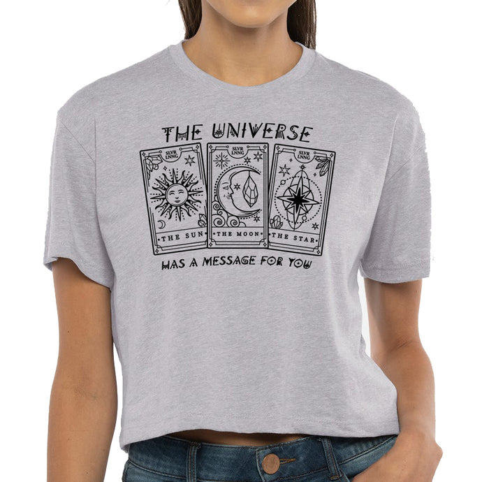 Tarot Cards Message for you Crop Top- Infused with