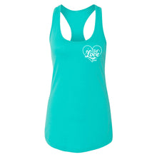 Load image into Gallery viewer, Self Love Club Women's Racerback - Printed with Rose Quartz infused ink
