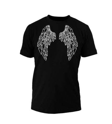Crystal Wings Unisex T-shirt - Infused with Lapis, Amethyst, Rose Quartz and Citrine - SLVR LNNG
