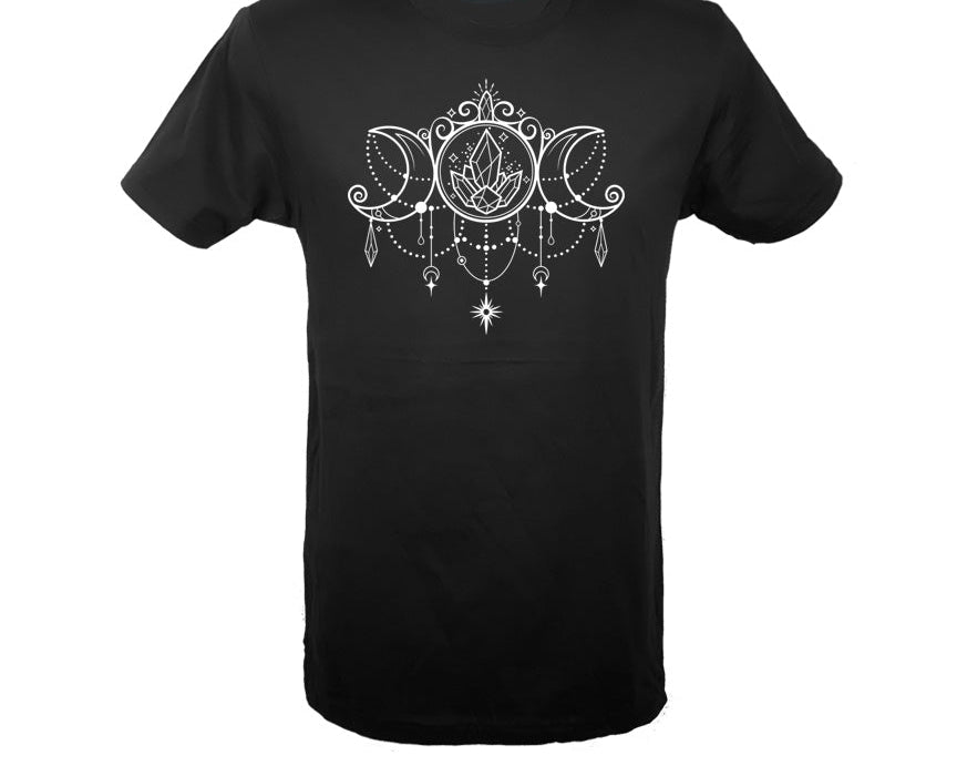 Moon Goddess Unisex T-shirt Shirt - Infused with Moonstone Crystals - SLVR LNNG