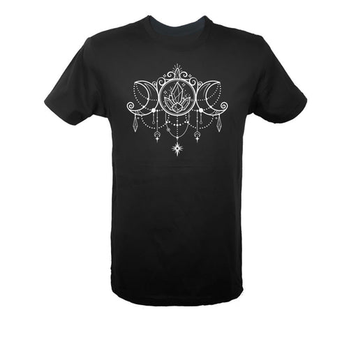 Moon Goddess Unisex T-shirt Shirt - Infused with Moonstone Crystals - SLVR LNNG
