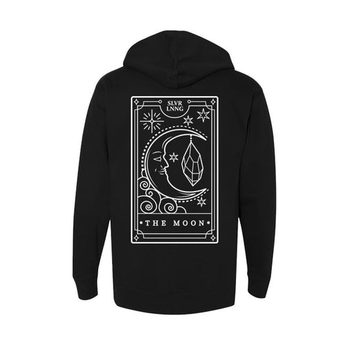 Moon Tarot mid-weight Unisex hoodie infused with Moonstone - SLVR LNNG
